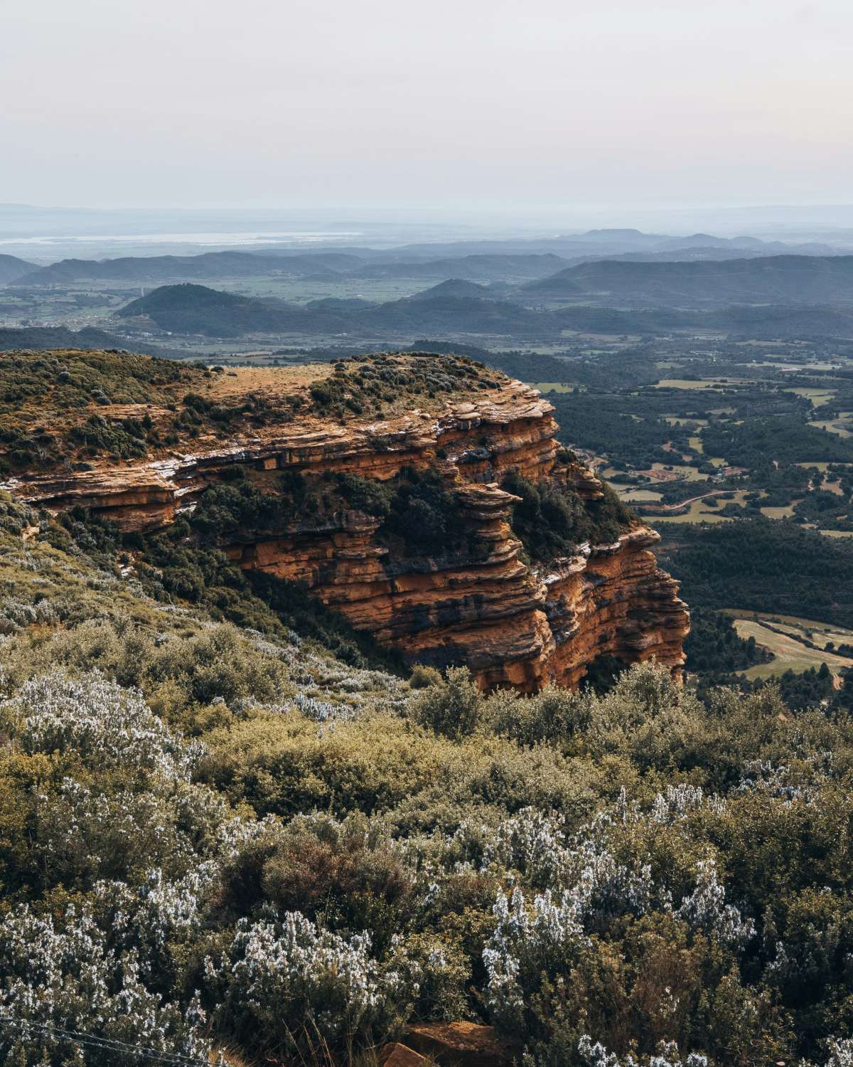 un paysage d'Espagne montre une garigue aromatique qui rappelle les origines méditerranéennes du parfumeur de la marque  Parfums SUERO, Fabrice Suero